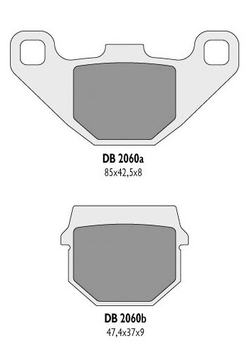 DELTA BRAKING brake pads KH83 - replaced by DB2060MX-N and DB2060QD-N (DB2060OR-N)