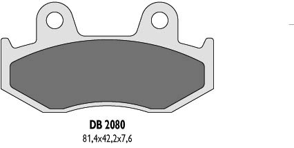 DELTA BRAKING brake pads KH92, KH323 - replaced by DB2080MX-N and DB2080QD-N (DB2080OR-N)