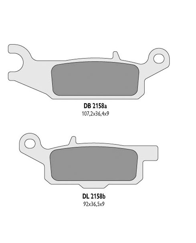 Brake pads DELTA BRAKING DB2158OR-D