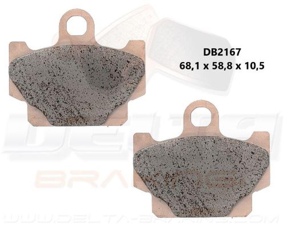 DELTA BRAKING brzdové destičky přední KH81 - nahrazuje DB2167MX-D i DB2167QD-D YAMAHA XV 250 VIRAGO 89-94, SR 125 92-96, SR 250 96-00, XS 400 82, XJ 650/XJ 650 turbo 82-83, XT 600 84-86, RD 125 82-84
