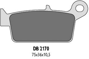 DELTA BRAKING brake pads KH131 rear- replaced by DB2170MX-D and DB2170QD-D (DB2170OR-D)