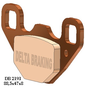 DELTA BRAKING brake pads KH489 polaris rzr 170 09-14 rear- replaced by DB2193QD-D (DB2193OR-D)
