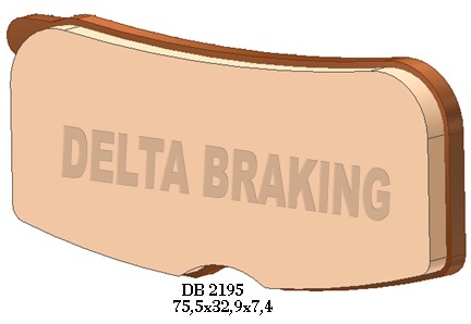 DELTA BRAKING brake pads KH474 CAN-AM spyder rs / RS-S / rt / rt ltd / RT-S 10-12, rs se5 / sm5 08-09 front left side / right - replaced by DB2195RD-N3 and DB2195RD-N4 (DB2195RD-ER)