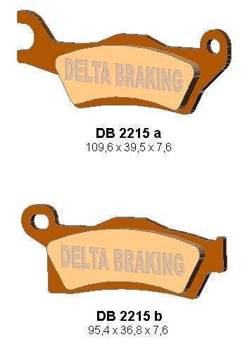 Brake pads DELTA BRAKING DB2215OR-D