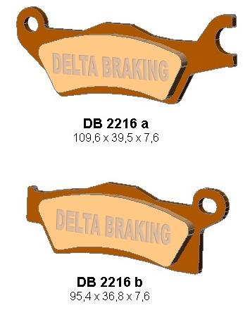 Brake pads DELTA BRAKING DB2216OR-D