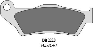 DELTA BRAKING brake pads KH181 front brembo - replaced by DB2220MX-D and DB2220QD-D (DB2220OR-D)