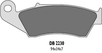 DELTA BRAKING brake pads KH185 front cr/kx/rm/yz - replaced by DB2230MX-D and DB2230QD-D (DB2230OR-D)