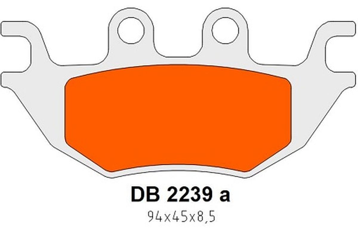 DELTA BRAKING brake pads KH686 rearright/left KAWASAKI kaf mule 820 15-18, kaf mule 1000 16-18, mule PRO-DXT eps 21-24, mule PRO-DXT 16-22, mule PRO-FX eps 16-22 (DB2239OR-D)