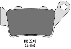 DELTA BRAKING brake pads KH208 rearbrembo (KTM) - replaced by DB2240MX-N and DB2240QD-N (DB2240OR-N)