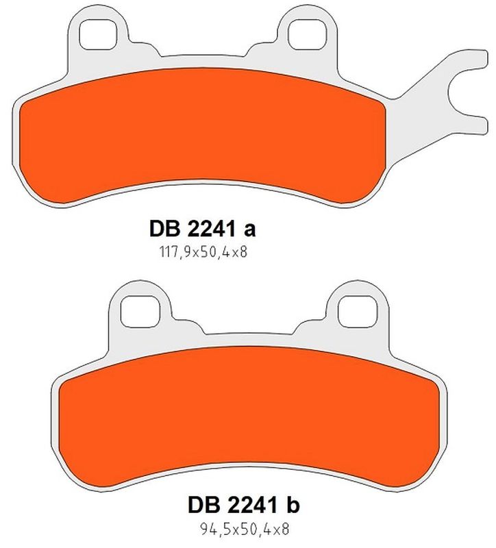 DELTA BRAKING brzdové destičky KH682 zadní/levé přední CAN-AM DEFENDER/TRAXTER 800 16-21, MAVERIC 800/900 18-21, COMMANDER 1000 21-22