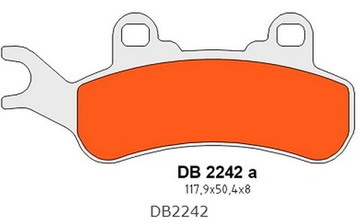 DELTA BRAKING brzdové destičky KH683 zadní/přední pravé CAN-AM DEFENDER/TRAXTER 800 16-21, MAVERIC 800/900 18-21, COMMANDER 1000 21-22