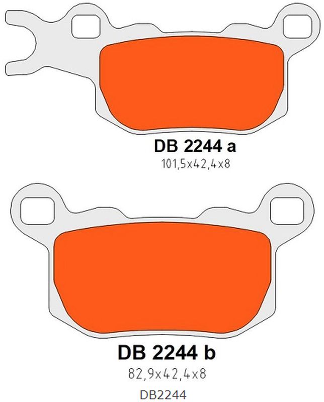 DELTA BRAKING brzdové destičky KH685 levá zadní CAN-AM DEFENDER/TRAXTER 800 17-21, CAN-AM DEFENDER/TRAXTER 976 17-22