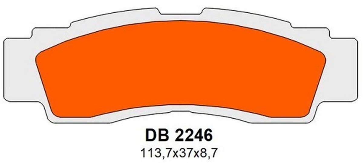 DELTA BRAKING brake pads KH676 front YAMAHA yxf 1000r wolverine 21-24, yxz 1000r 16-24 (DB2246OR-D)