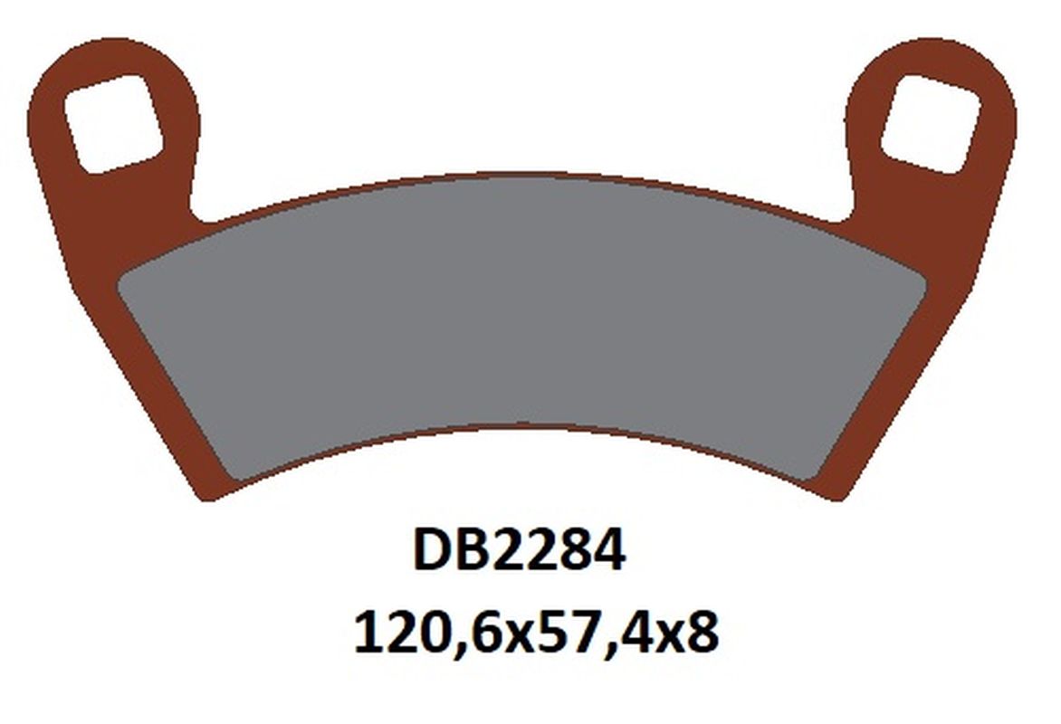 DELTA BRAKING brzdové destičky KH656 přední POLARIS RANGER ELECTRIC 16-22, sportSMAN 325 14-15, RANGER 570 14-22, RANGER/RZR 4 900 17-19, GENERAL/RANGER 1000 16-22, RZR 1000 14-22