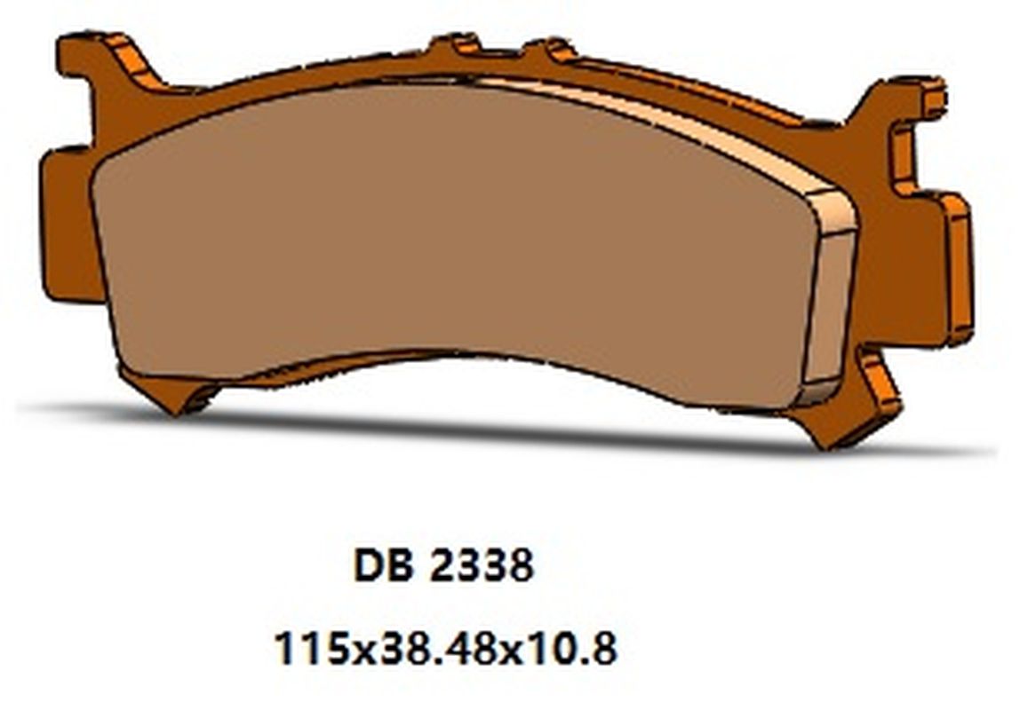 DELTA BRAKING brake pads KH701 left front HONDA sxs 1000 pioneer 16-22, sxs 1000 voucher 19-22 (DB2338OR-D)