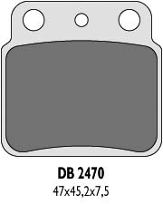 Brake pads DELTA BRAKING DB2470OR-D