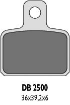 DELTA BRAKING brake pads KH351 - replaced by DB2500MX-N and DB2500QD-N (trial axis, scorpa , SHERCO , trs , montesa , GAS GAS ) (DB2500OR-N)