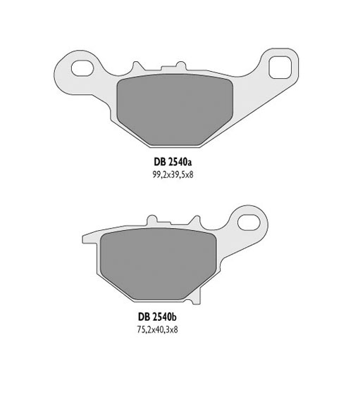 DELTA BRAKING brake pads KH401 SUZUKI rm 85 rear- replaced by DB2540MX-N and DB2540QD-N (DB2540OR-N)