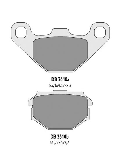 DELTA BRAKING brake pads KH173 - replaced by DB2610MX-D and DB2610QD-D (DB2610OR-D)