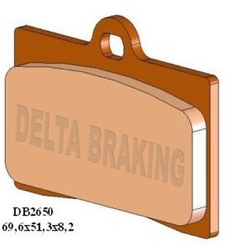 DELTA BRAKING brzdové destičky KH95 přední APRILIA RS 50/125 11-20, CAGIVA MITO 125 93-10, DUCATI MONSTER 900 93-99, MOTO GUZZIFORNIA 1100 94-01, DAYTONA 1000 92-98, YAMAHA SZR 660 96-97, KTM SMC 660 03-04