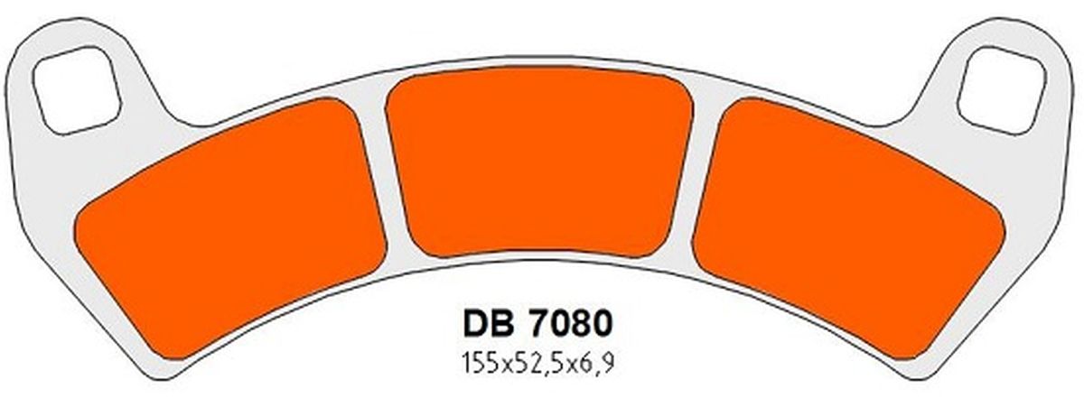 DELTA BRAKING brzdové destičky KH680 přední POLARIS RZR 925 PRO XP/XP4 20-22, RZR 925 turbo 19-22, GENERAL 1000 XP4 21-22, RZR 1000 XP/XP4 16-18 -