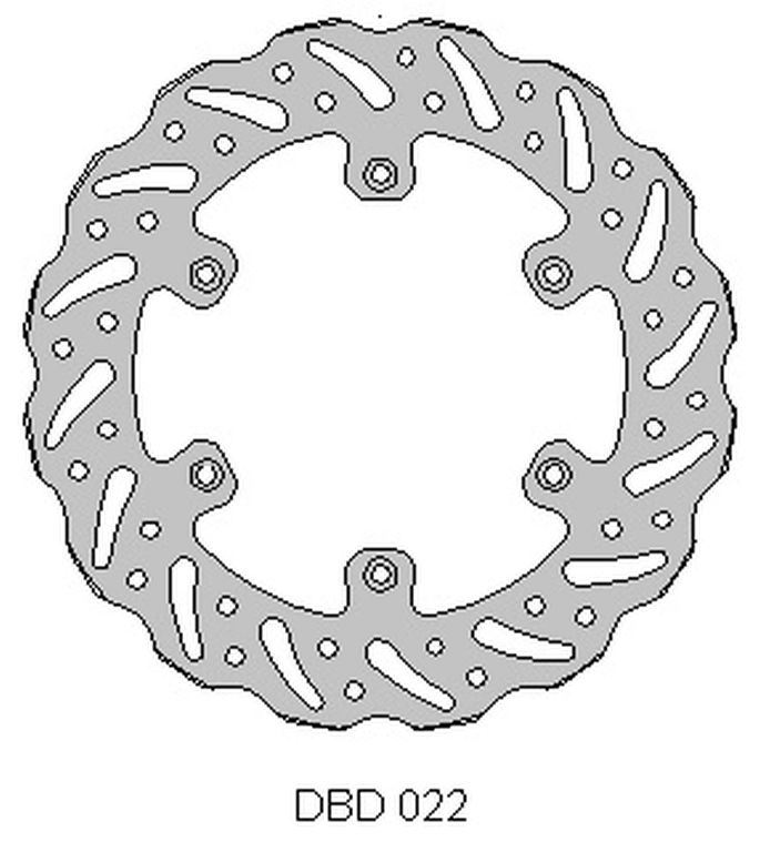 Brake disc rearDELTA BRAKING DBD022G