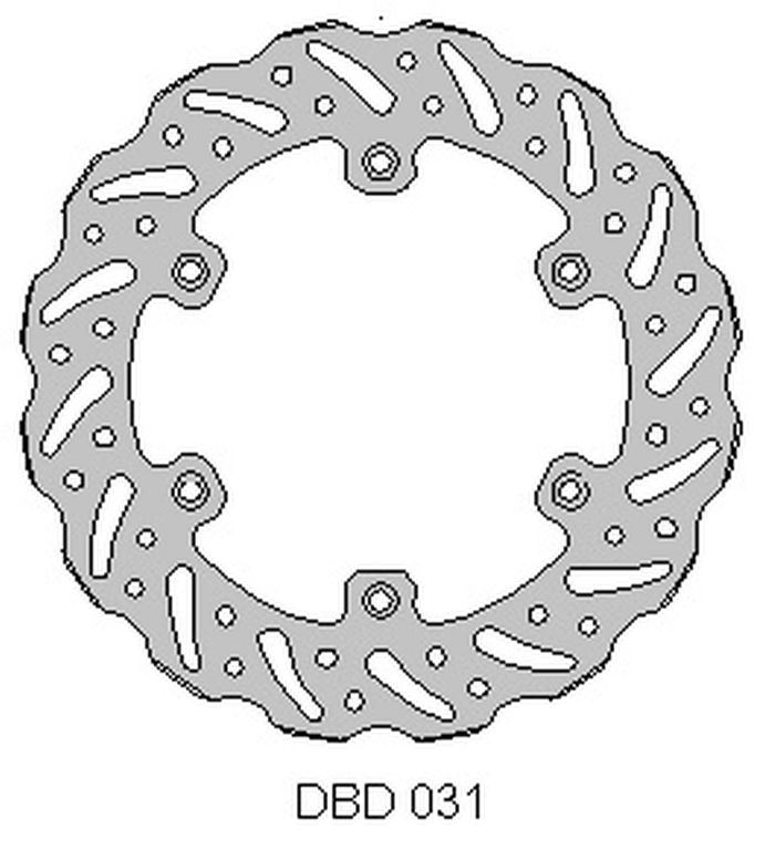 Brake disc rearDELTA BRAKING DBD031G
