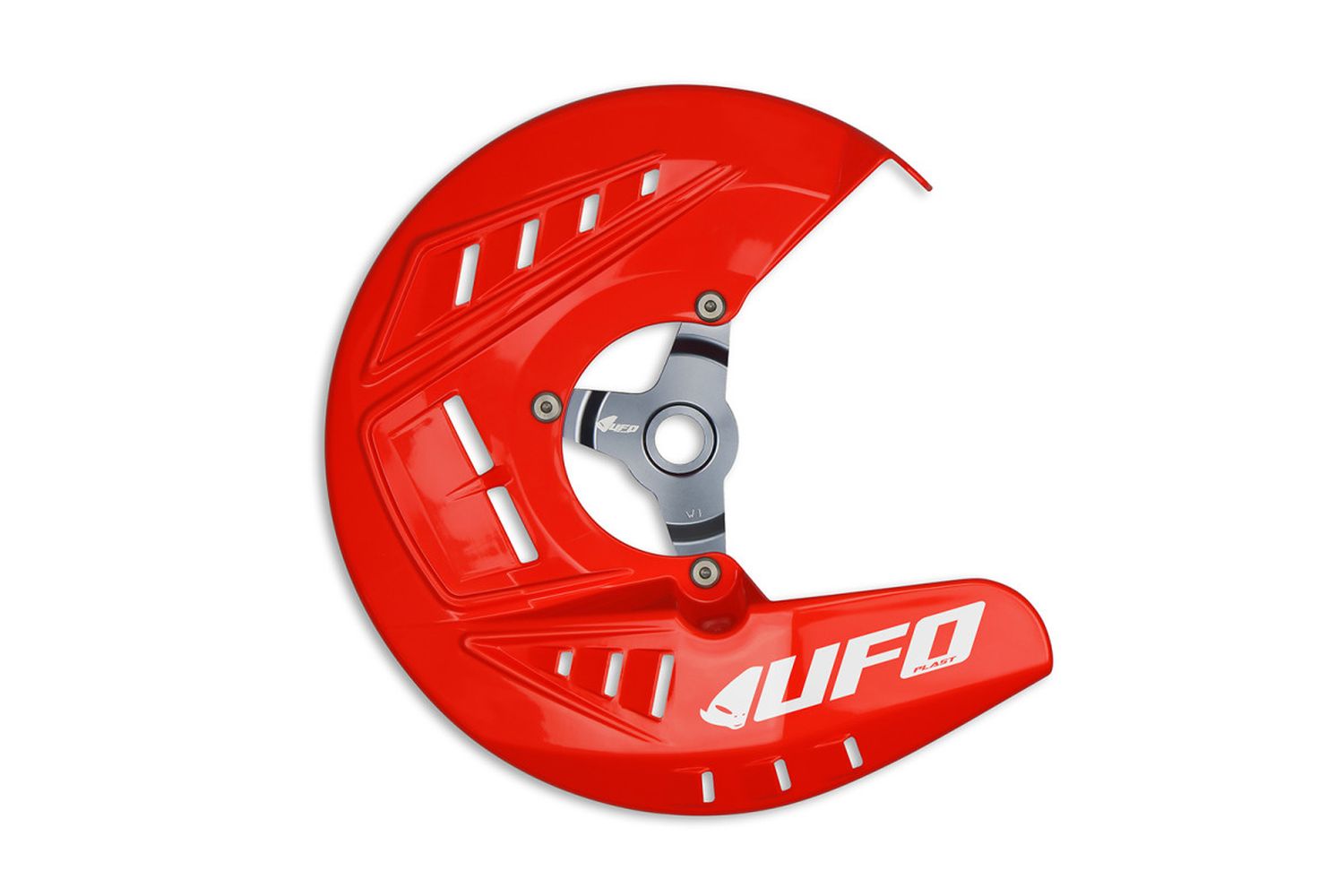 UFO kryt předního brzdového kotouče HONDA CRF 250 / 450 X '04-'18, CRF 250 / 450 R '04-'26, CRF 250 RX '19-'21, CRF 450 RX '17-'20, CR 125 / 250 R '04-'07, CRF 300 RX '19-'26, CRF 250 RX '22-'26 barva červená - nahrazuje HO01001070