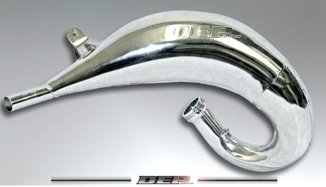 Levně DEP PIPES difuzor/komora/rezonanční trubice poniklovaná (FRONT EXHAUST PIPE NICKEL): KAWASAKI KX125 04-19 (DEP PIPES difuzor/komora/rezonanční)