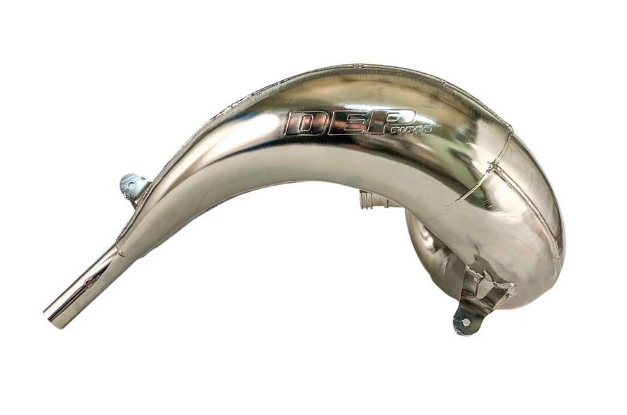 Levně DEP PIPES ARMOURED difuzor/komora/rezonanční trubice poniklovaná (FRONT EXHAUST PIPE NICKEL): SHERCO 250/300 FACTORY 18-. RACE 19- (zesílený 1,2 mm)