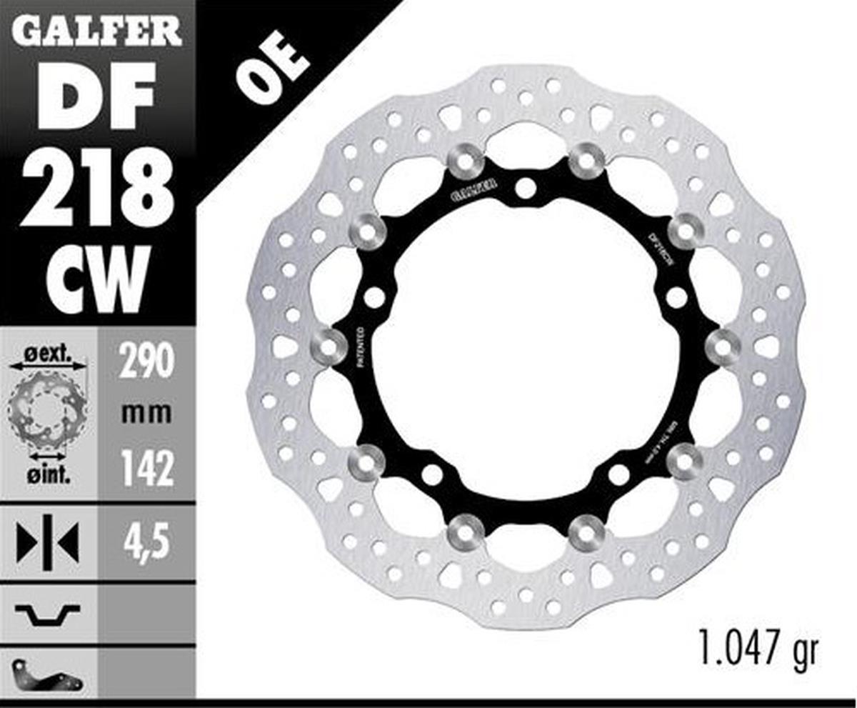 Brake disc floating front GALFER DF218CW