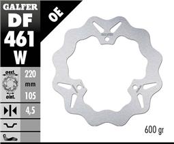 Brake disc rearGALFER DF461W