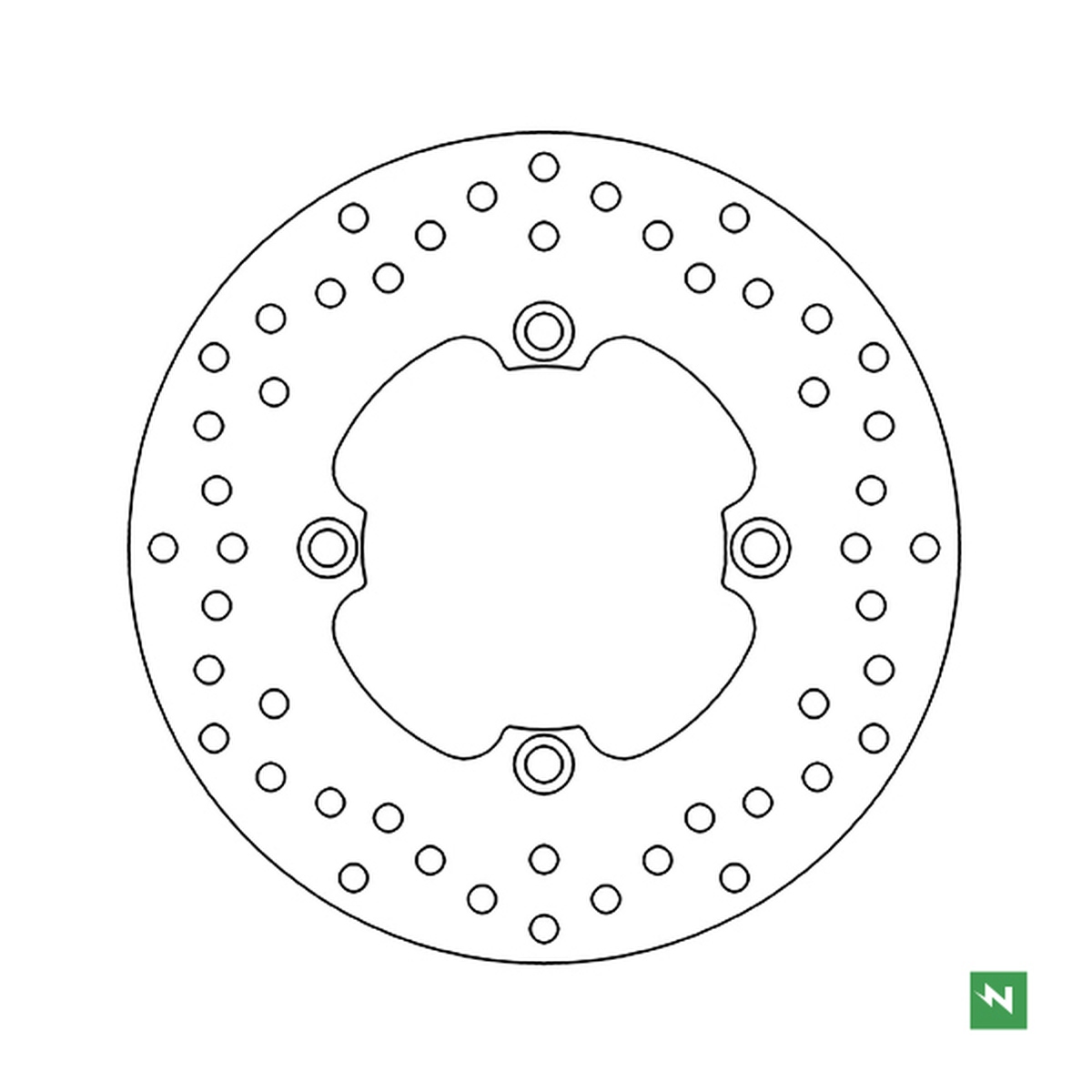 Brake disc rearNEWFREN DF5005A