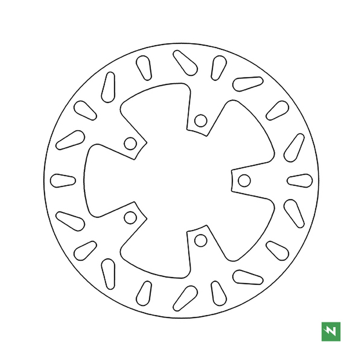 Brake disc rearNEWFREN DF5066A