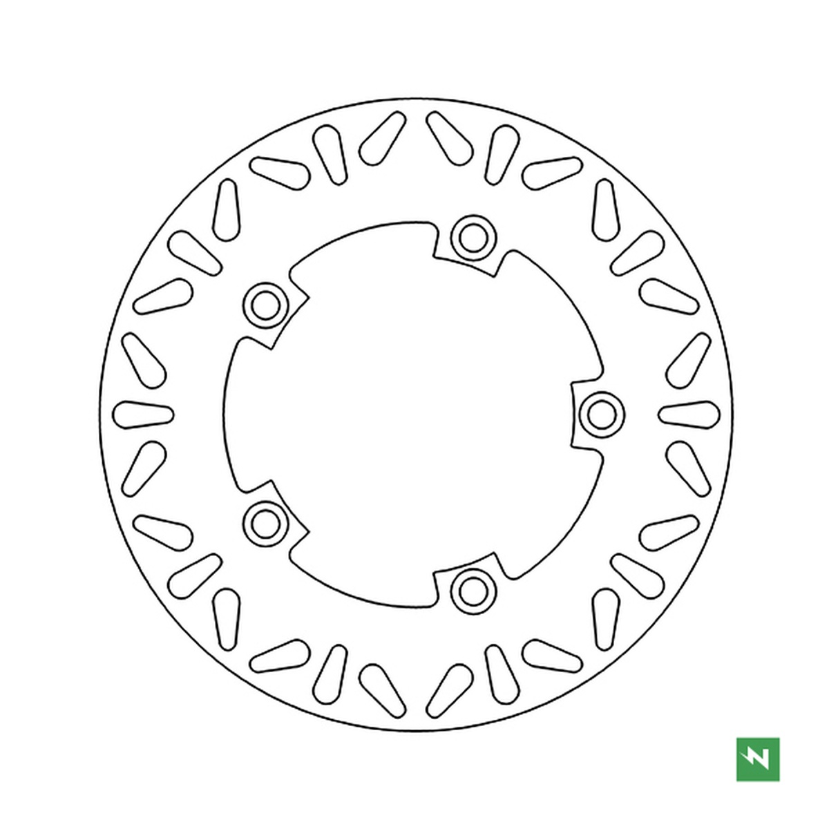 Brake disc rearNEWFREN DF5275A