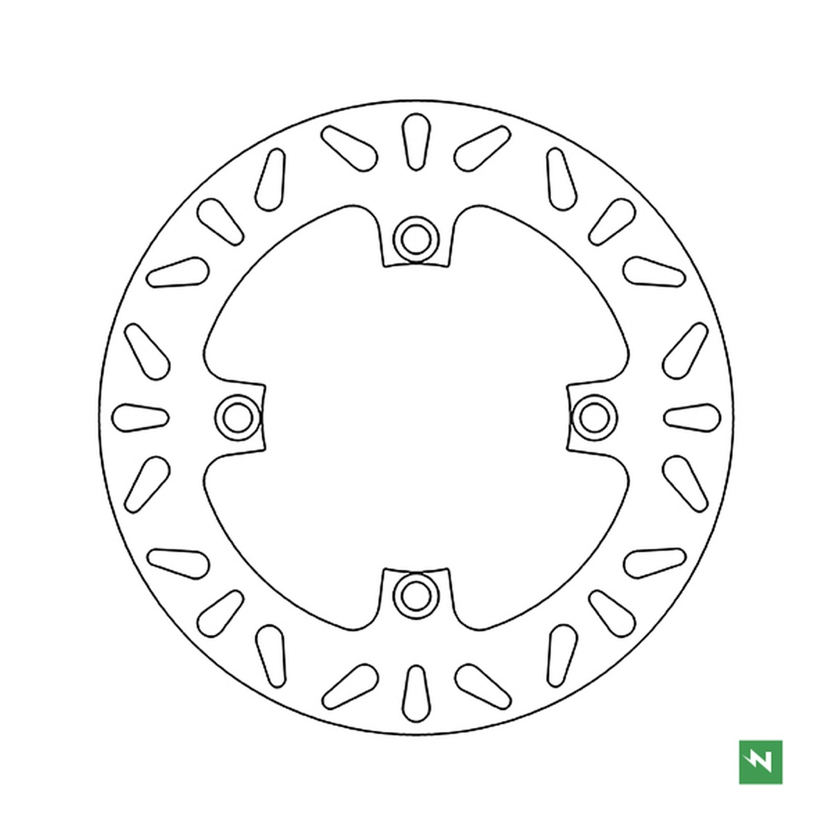 Brake disc rearNEWFREN DF5276A