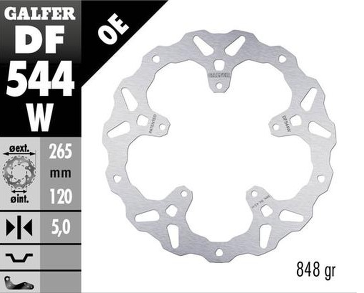 Brake disc rearGALFER DF544W