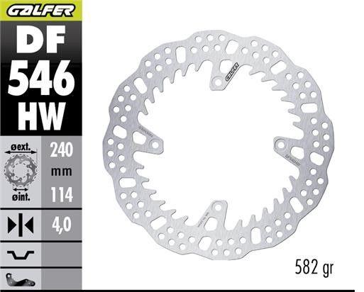 Brake disc rearGALFER DF546HW