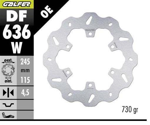 Brake disc rearGALFER DF636W