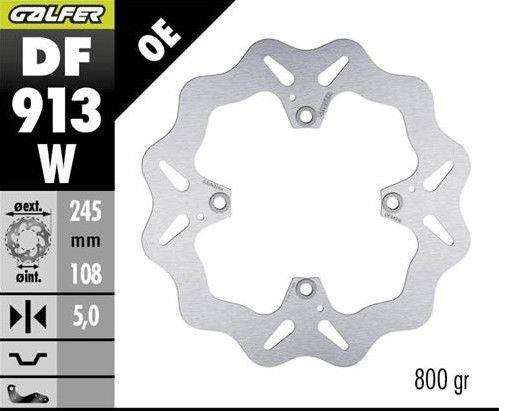 Brake disc rearGALFER DF913W