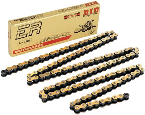DID drive chain 420NZ3GB-110 (110 articles) without O-KROUžků golden disconnected + buckle (DID420NZ3G&B-110)