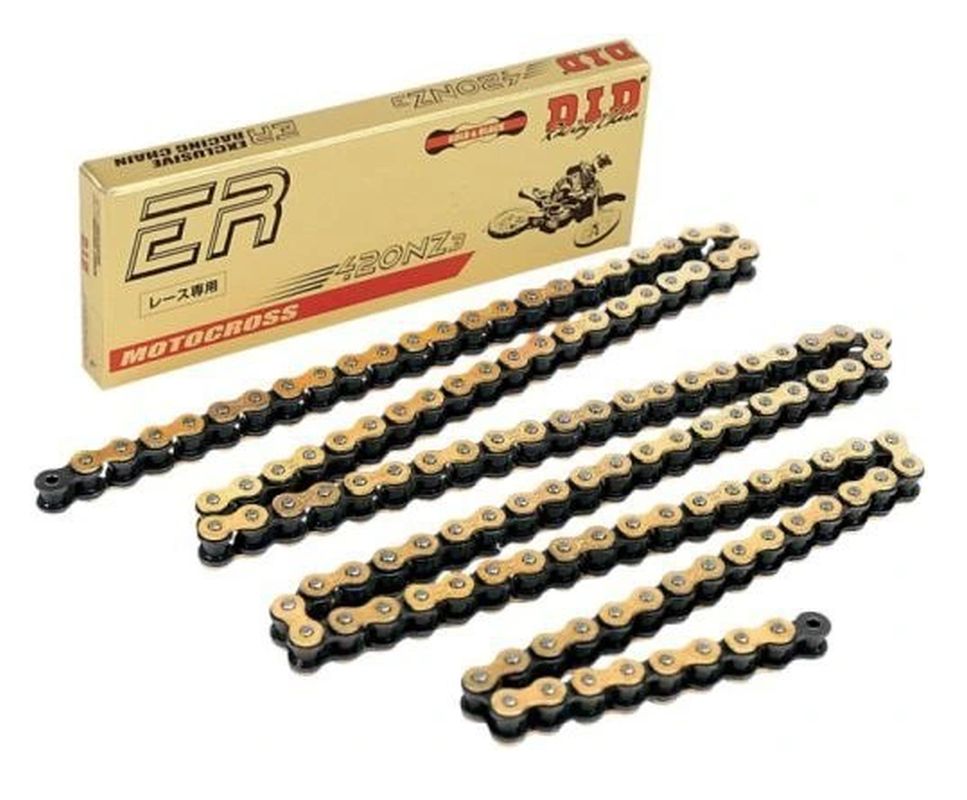 DID drive chain 420NZ3GB-138 (138 articles) without O-KROUžků golden disconnected + buckle (DID420NZ3G&B-138)