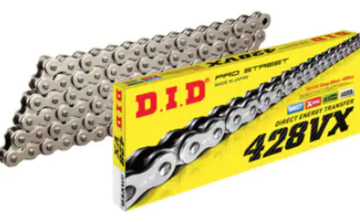 DID drive chain 428VX-128 (128 articles) X-RING disconnected + rivet coupling (DID428VX-128ZB)