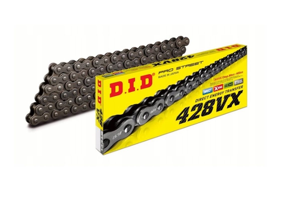 DID drive chain 428VX-134 (134 articles) X-RING disconnected + rivet coupling (DID428VX-134ZB)