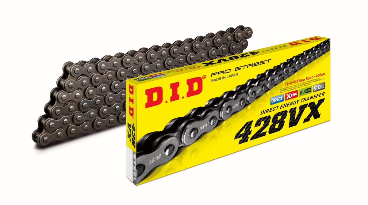 DID drive chain 428VX-144 (144 links) X-RING open + clip link