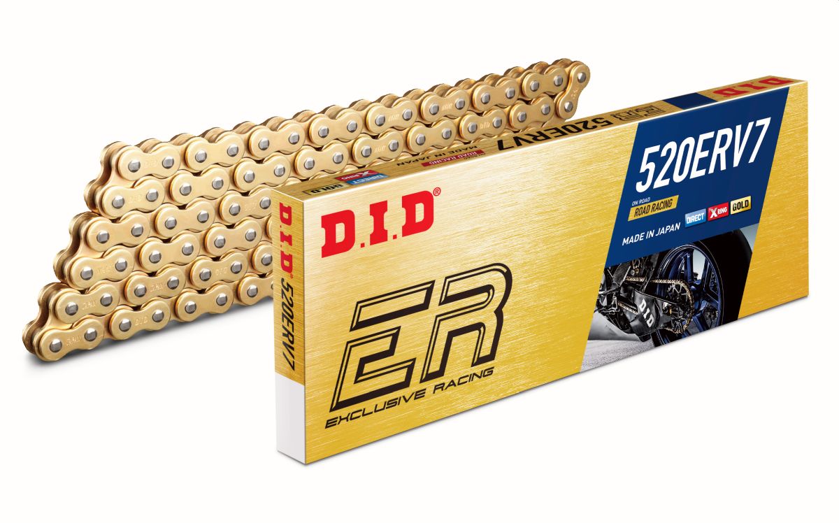 DID drive chain 520ERV7-118 golden (118 articles) X-RING disconnected + rivet coupling - replaced by 520ERV3-118 (DID520ERV7-118)
