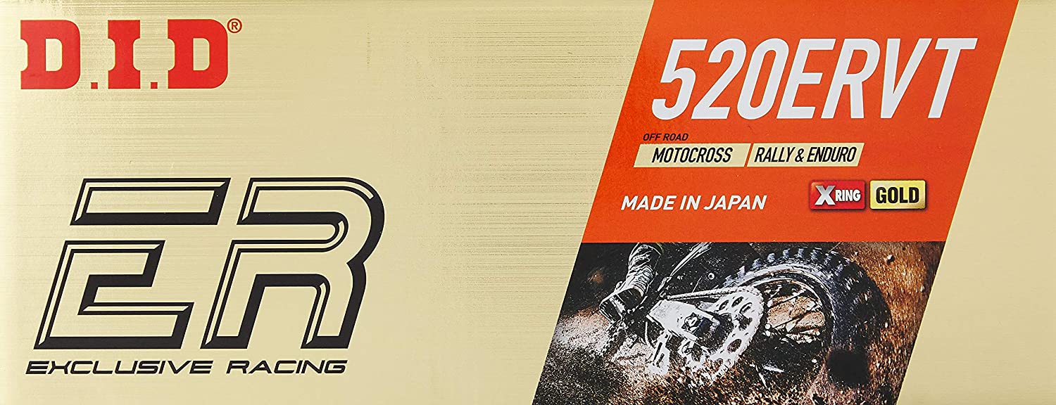 DID 520ERVT-110 drive chain (110 articles) X-RING (golden) disconnected + buckle (DID520ERVT-110)