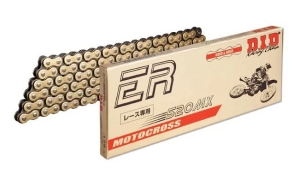 DID drive chain 520MX-110 golden (110 articles) cross ultra without O-KROUžků, disconnected + rivet coupling (DID520MX-110)