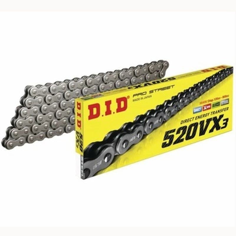 DID 520VX3-102 drive chain (102 articles) X-RING disconnected + rivet coupling (DID520VX3-102ZB)
