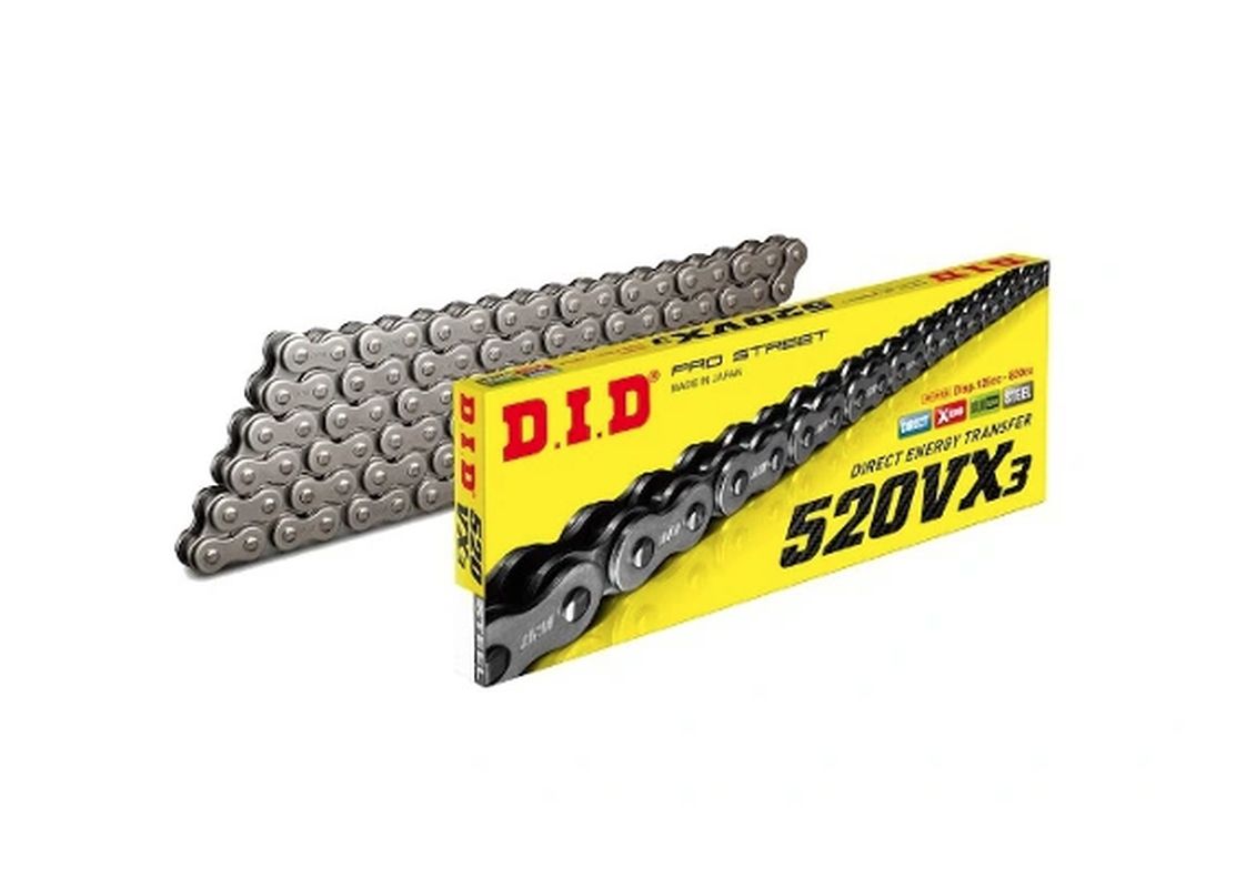 DID drive chain 520VX3-94 (94 articles) disconnected + buckle (DID520VX3-94)